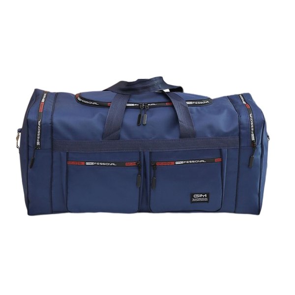 Män Löstagbar Nylon Stor Kapacitet Dragkedja Rese Duffel Bag Blå 75x26x36cm/29.53x10.24x14.17"