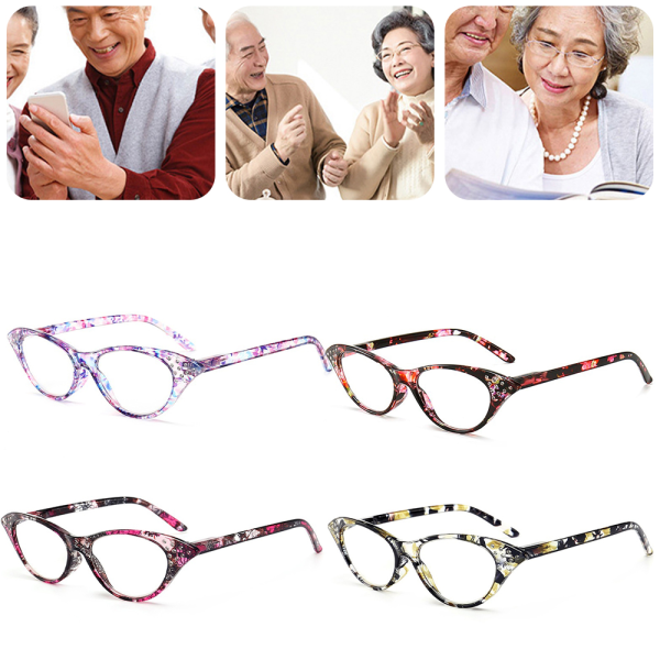 Herre Damebriller Læsebriller Brillelæsere Lila ram +300