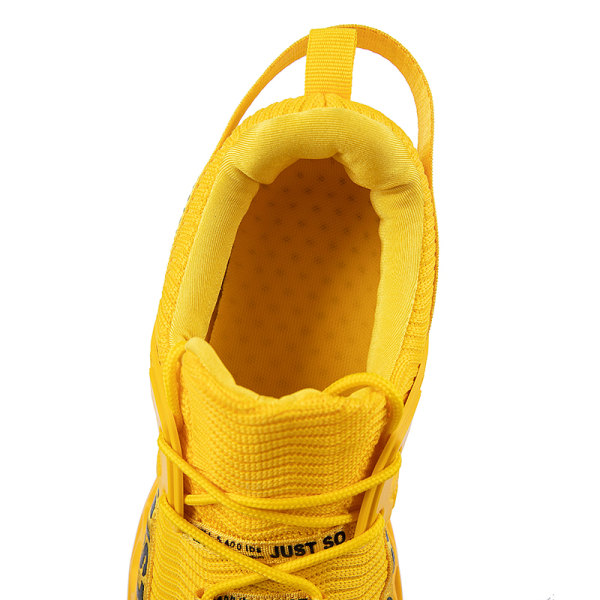Unisex Athletic Sneakers Sports Løbetræner åndbare sko Yellow,38