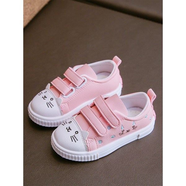 Tecknade kardborreskor för barn, casual halkfria low-top sneakers pink,21