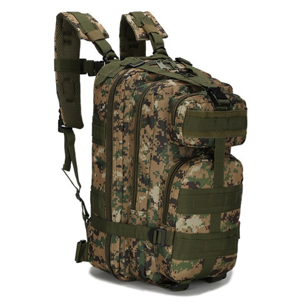 Herr Camouflage Molle Bag Dragkedja High Density Tactical Backpacks Jungle Digital One Size
