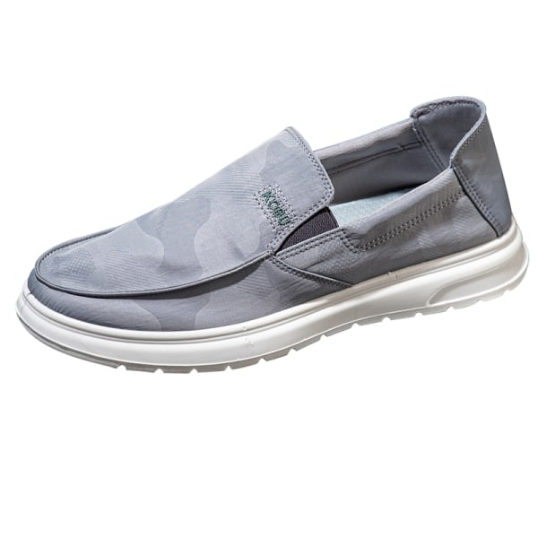 Herre Slip On Flats Casual Canvas Sko Komfortable sneakers grå 41