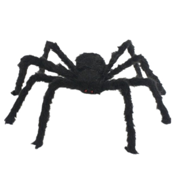 75 cm svart spindel Halloween dekoration rekvisita inomhus utomhusfest Black 75cm