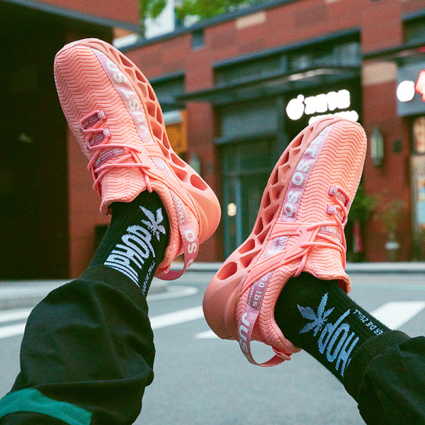 Unisex Athletic Sneakers Sports Løbetræner åndbare sko Pink,37