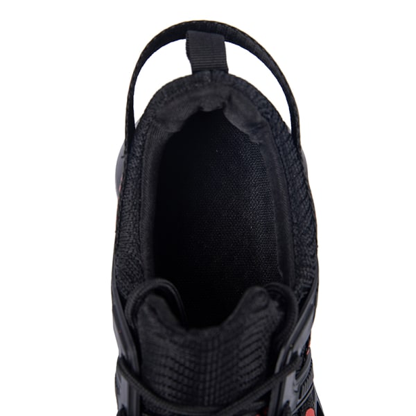 Unisex Athletic Sneakers Sports Løbetræner åndbare sko Black Red,38