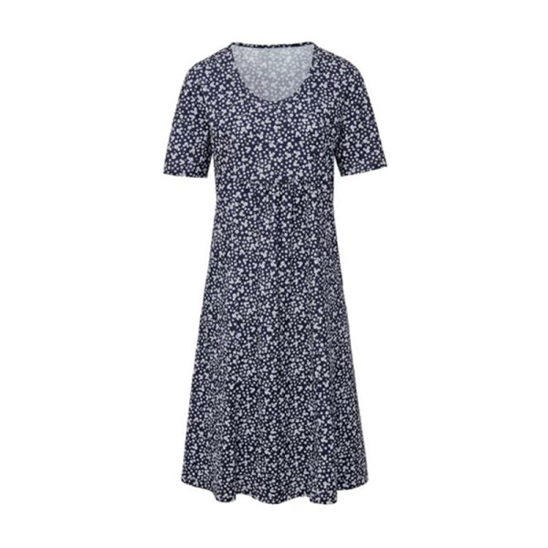 Dam T-shirt Sundress Kortärmad T-shirtklänning Dark Blue M