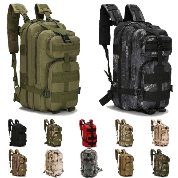 Herre Camouflage Molle Taske Lynlås High Density Taktiske Rygsække Jungle Digital One Size