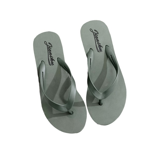 Kvinders flip-flops højhælede sandaler strandtøfler indendørs Simple Green 35
