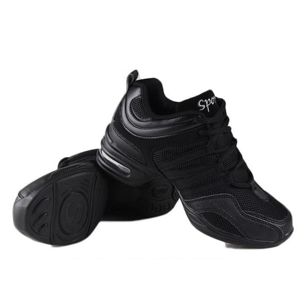 Vuxna barn Vadderade danssneakers Walking Dansskor Black 36