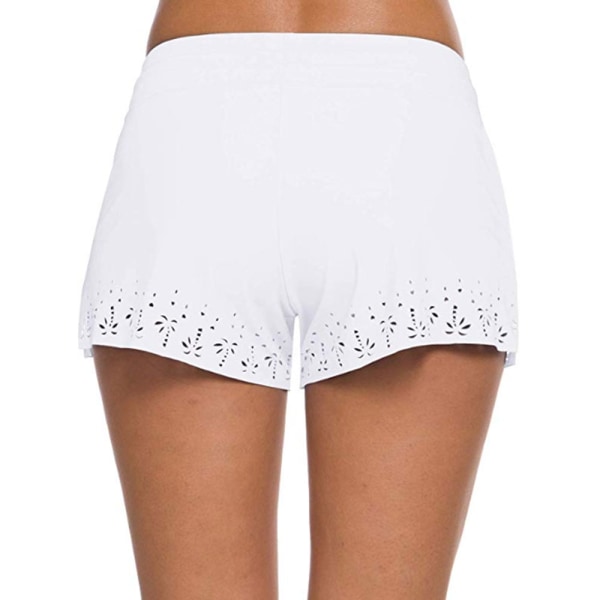 Dam Bikinitromsar Badbyxor Beach Shorts Hot Pants Badkläder White,XXL