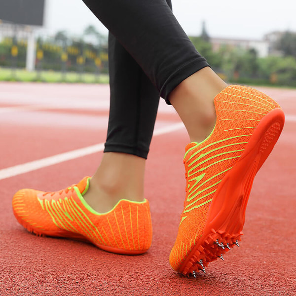 Naisten juoksukengät, liukumattomat lenkkarit, yleisurheilu Orange 36