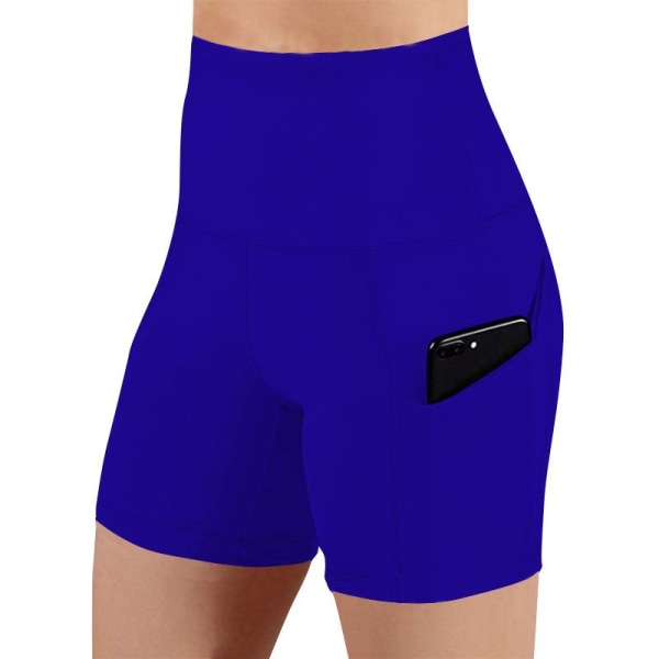 Dam Sportbyxor Korta Byxor Yoga Shorts Casual Fitness blue,L