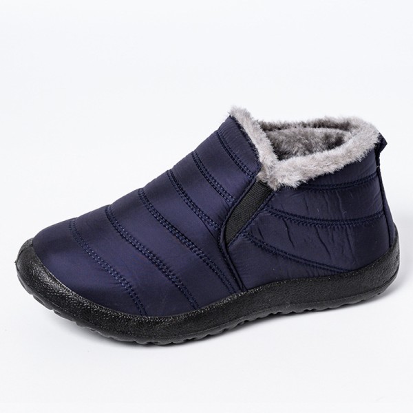 Herr Dam Slip-On Snow Boots Vattentäta korta boots Blue 36