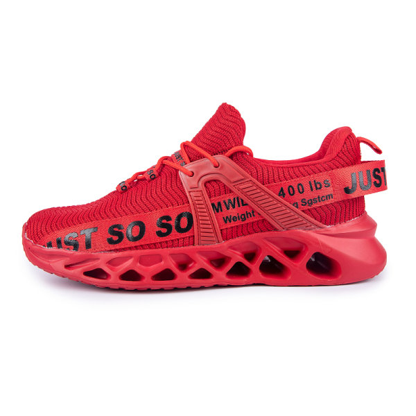 Unisex Athletic Sneakers Sports Løbetræner åndbare sko Red,41
