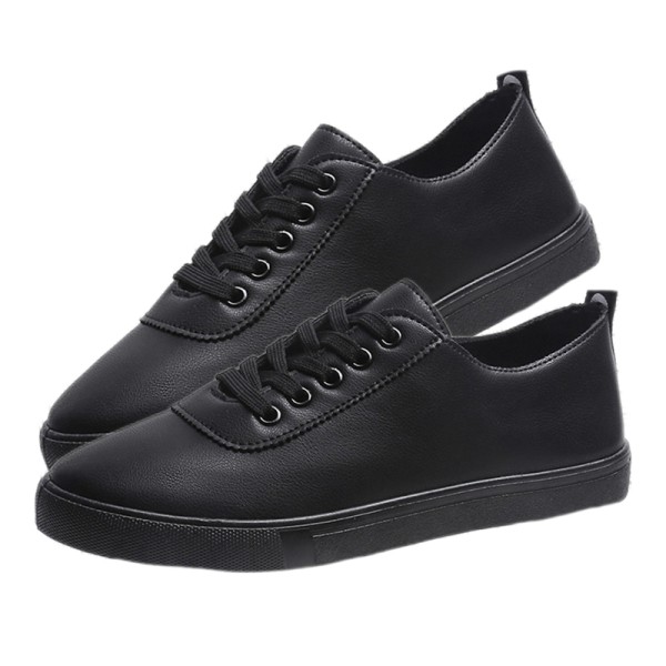 Damkomfort Low Top Casual Shoes Halkfria Mode Sneakers Svart 39