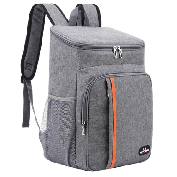 Lunchryggsäck Läcksäker Daypack Isolerad kylväska Ryggsäck Gray