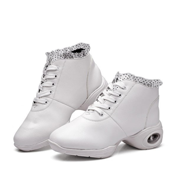 Dam Komfort Jazz Skor Athletic Non Slip Shoe Dancing Sneaker Vit-2 39
