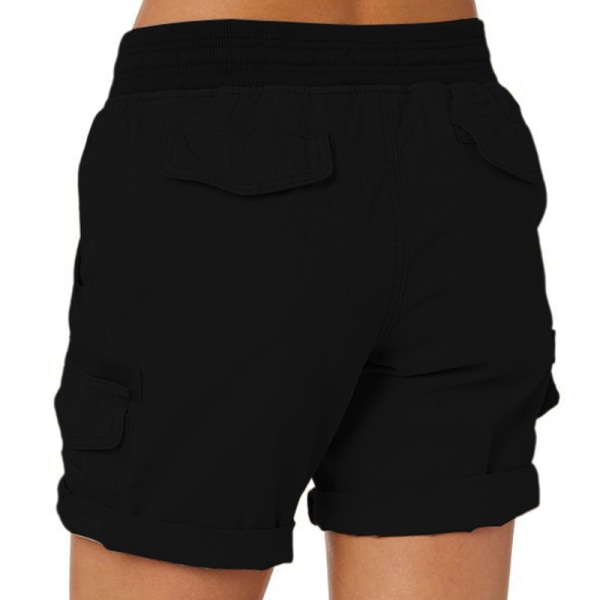 Kvinder Casual Cargo Shorts Sommer Casual Cargo Shorts Black S