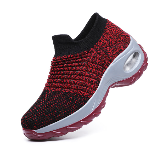 Sneakers för damer Air Cushion Andas Sneakers Löparskor Red,37