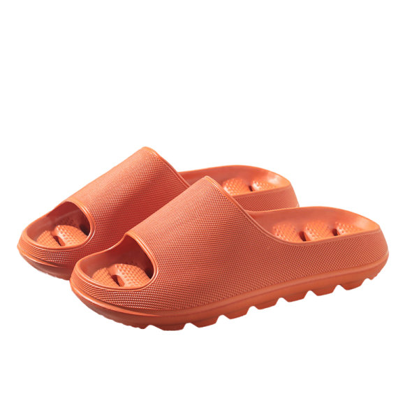 Unisex ensfarvede hjemmesko sommer strandsko åndbar sandal Orange,40/41