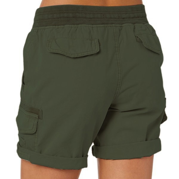 Kvinder Casual Cargo Shorts Sommer Casual Cargo Shorts Blackish Green S