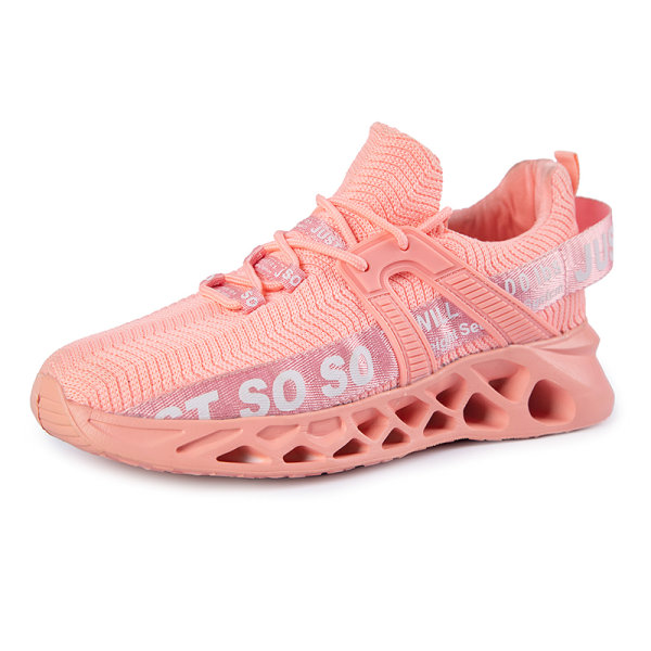 Unisex Athletic Sneakers Sports Løbetræner åndbare sko Pink,38