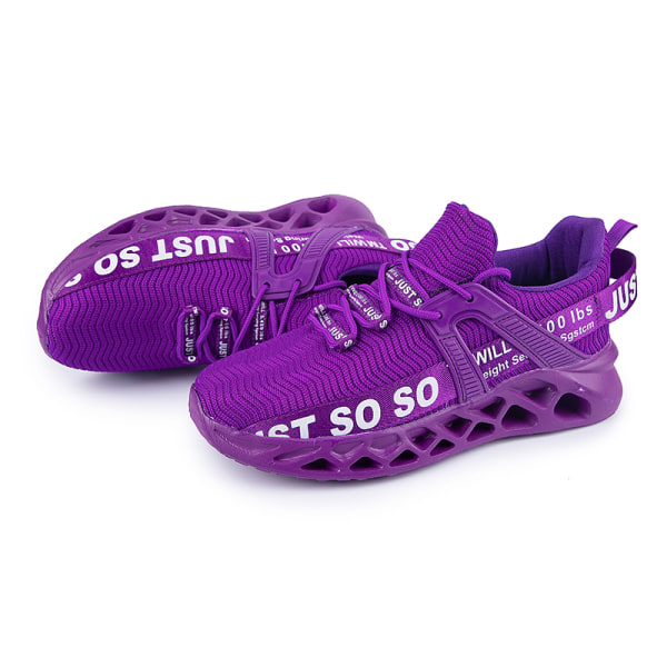 Unisex Athletic Sneakers Sports Løbetræner åndbare sko Violet,41