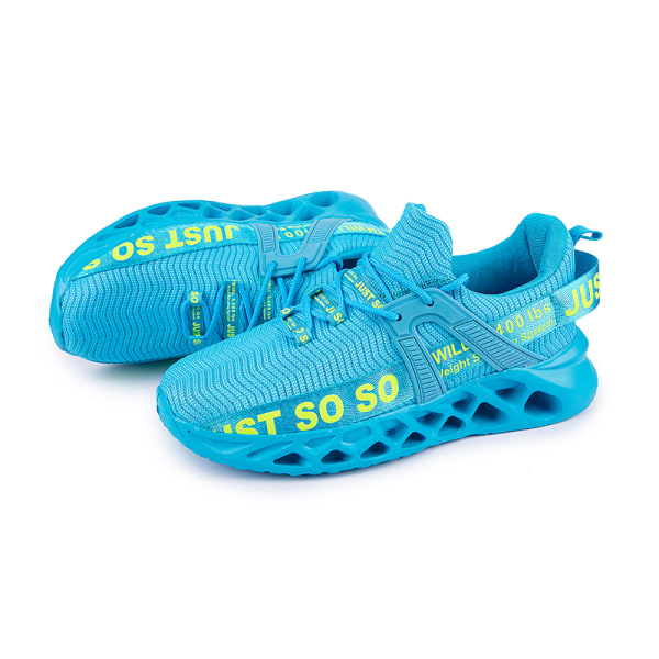 Unisex Athletic Sneakers Sports Løbetræner åndbare sko Blue,36