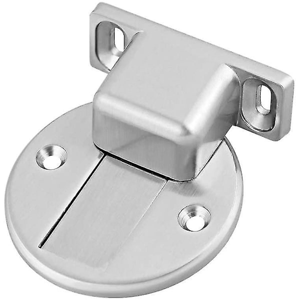 Solid Børstet Rustfritt Stål Dørstopper Magnetisk Gulvmontert Dørstopp