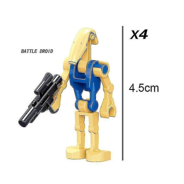 24 Kamprobot Børne Puslespil Samlet Byggeklods Minifigur Legetøj