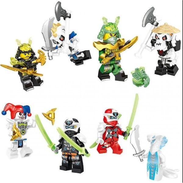 Set Of 32 Pcs Ninjago Mini Figures Kai Jay Sensei Wu Master Building Blocks Toys