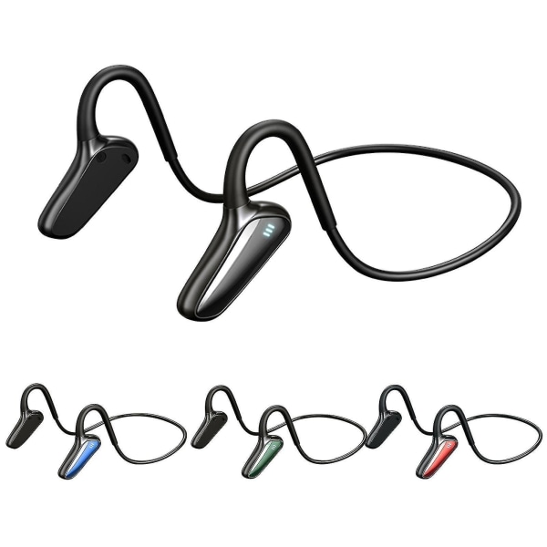 M-d8 Bluetooth-yhteensopivat kuulokkeet luujohtotekniikalla Ipx5 vedenpitävät Bt5.0 korvakoukku langattomat stereokuulokkeet urheiluun Black Green