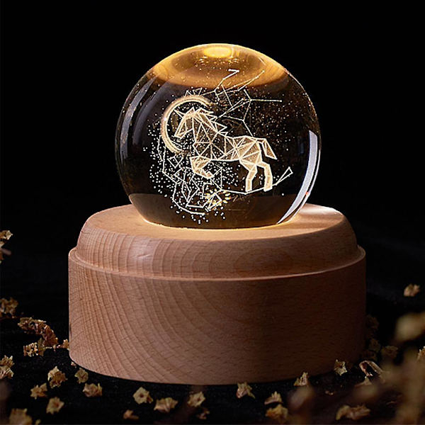 Music Box 3d Crystal Music Boxes , Luminous Rotating Ball Musical Box Dimmable style 4