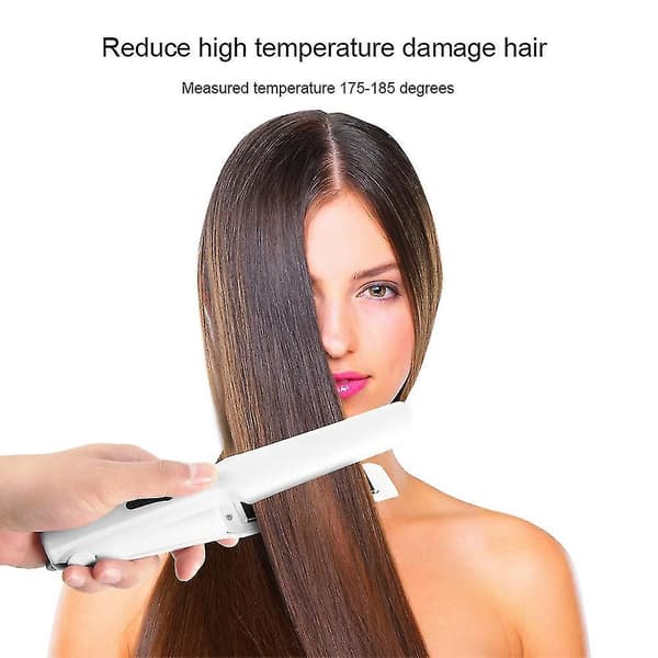 Mini Cordless Hair Straightener - Usb Rechargeable With Adjustable Temperature
