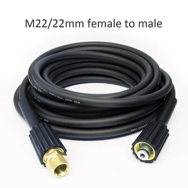 10m Extension Hose K Series High Pressure Washer Hose M22 Connector Fe