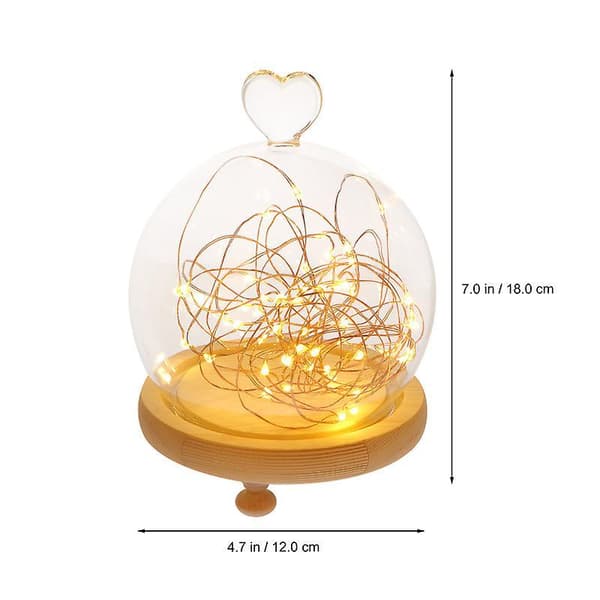 Nattlampe i glass for dekorasjon