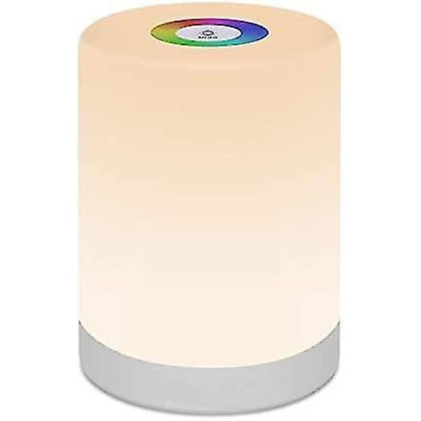 Led Night Light, Touch Control Chargeable Smart Bedside Table Lamp,dimmable Rgb Color Changing Modes For Kid Baby Bedroom,office And Camping, Acryloni