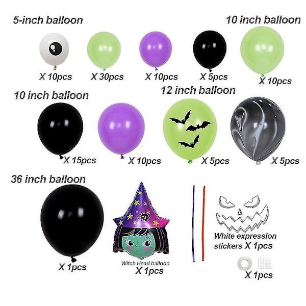 Halloween Ballonger Flaggermusdekorasjoner Flaggermusfolieballonger For Halloweenfestdekorasjoner