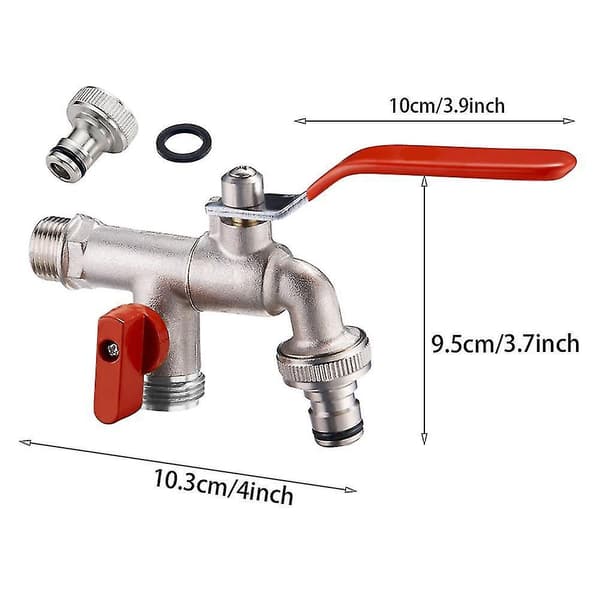 Indoor Outdoor Double Valve Detachable Practical Home Garden Manual Fa
