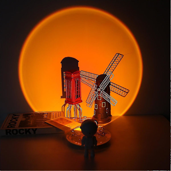Mini Astronaut Sunset Light The Sun Never Sets Projection Light Atmosphere