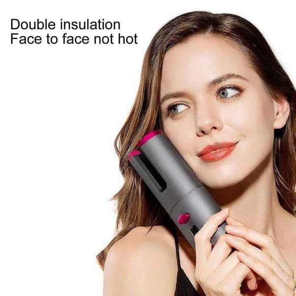 Curling Iron Lcd Display Usb Rechargeable Portable Cordless Automatic Hair Curler Styling Tools For Salon