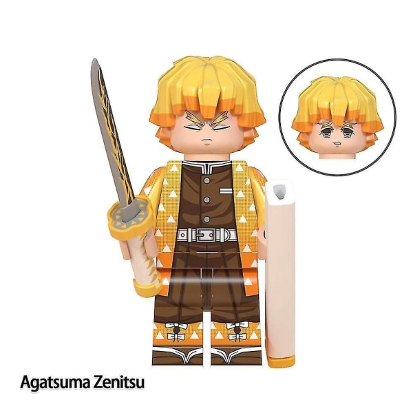 8 kpl Demon Slayer -sarjan yhdistelmärakennuspalikat Minifiguuri Lahjalelu
