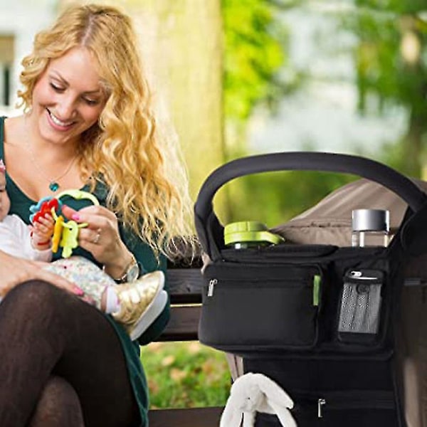Universal Stroller Organizer With 2 Insulated Cup Holders