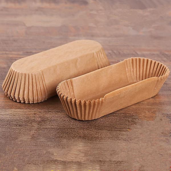 50 stk. Bakepapirformer Rette Brødformer Bakepapirformer Brød White