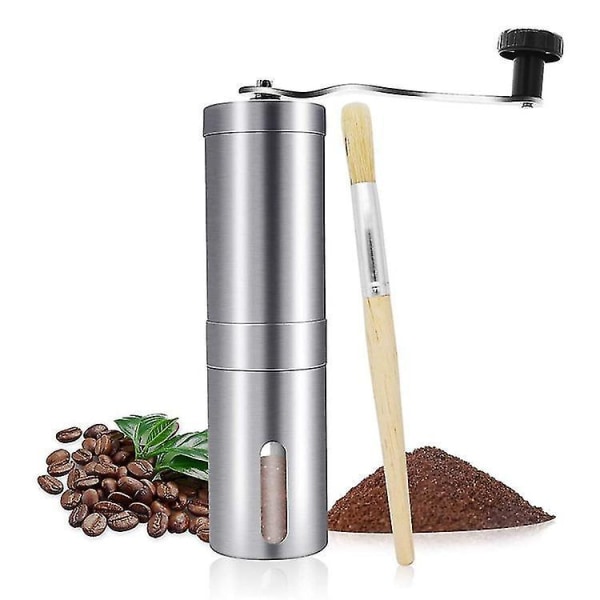 Bærbar Håndkværn i Rustfrit Stål Bean Grinder Håndkværn D