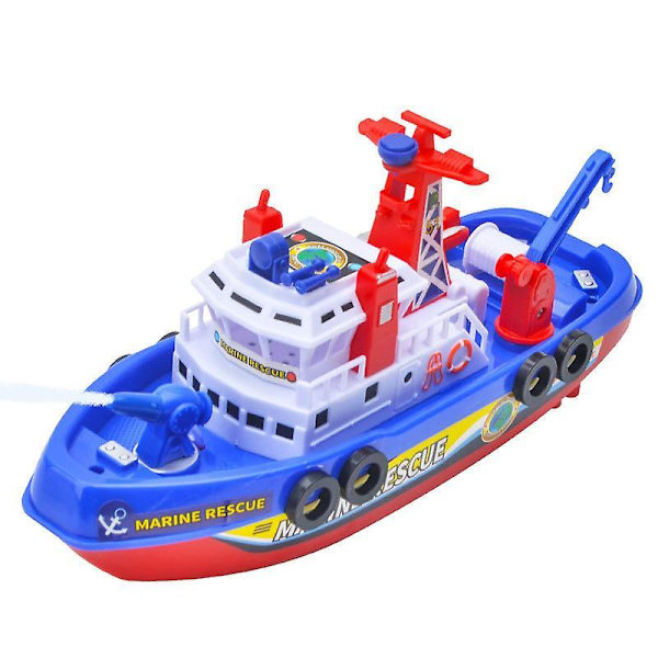Electric Marine Rescue Boat Toy Boat Bath Toy Fire Boat Water Jet Boat