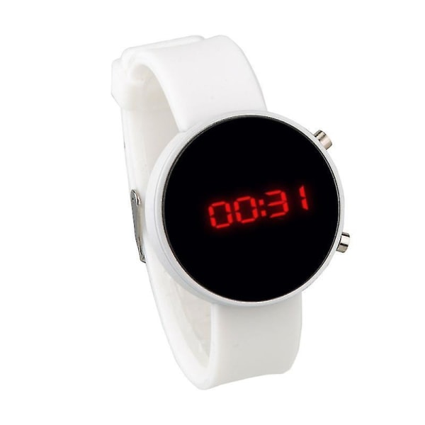 Women Digital Watches Led Display Watch Women Clock Digital Watchwanan) white