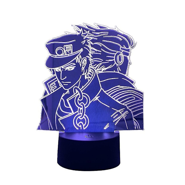 Jojo Bizarre Adventure Figur Til Soveværelse 3D Lampe