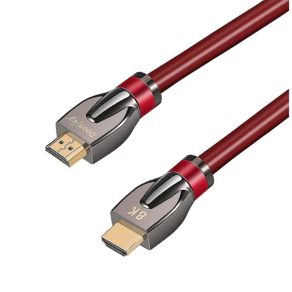 Doonjiey 0.5m/1m/1.8m Gold Plated Lead 8k High Speed Uhd 3d Hdmi-compatible Cable For Hdtv 1.8M