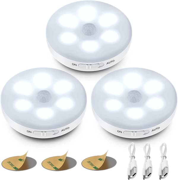 Auto Led Night Light, 3 Modes (auto/on/off), Usb Charging Light [energy Class A+++] (3pcs)